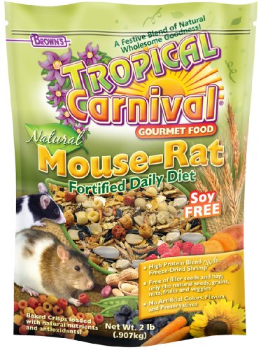 F.M.Brown's Tropical Carnival Natural Pet Mouse and Rat Food, 2-Pound Package
