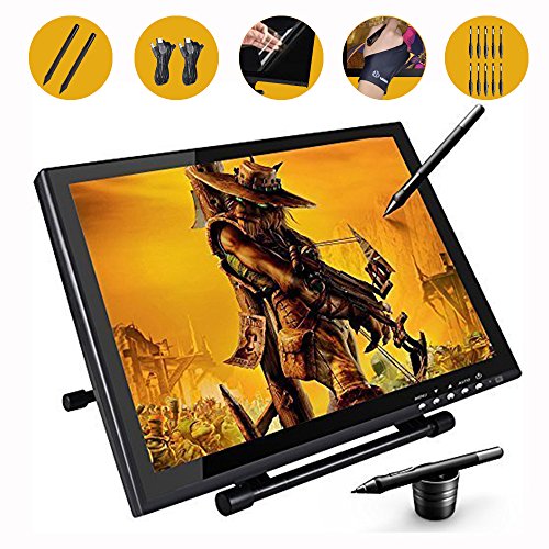 Ugee 1910B Digital Pen Tablet Display Drawing Monitor 19 Inch LED Screen with 2 Original Cables and 2 Pen Chargers