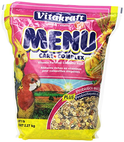 Vitakraft Menu Vitamin Fortified Cockatiel Food, 5 lb.
