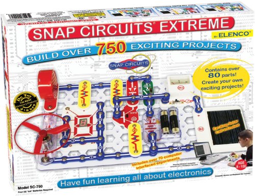 Snap Circuits Extreme SC-750 Electronics Discovery Kit, Frustration Free Packaging