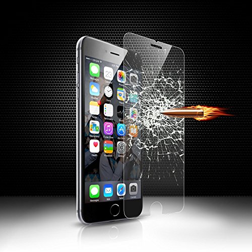 G4GADGET Premium Tempered Glass Screen Protector for Apple iPhone 6/6S