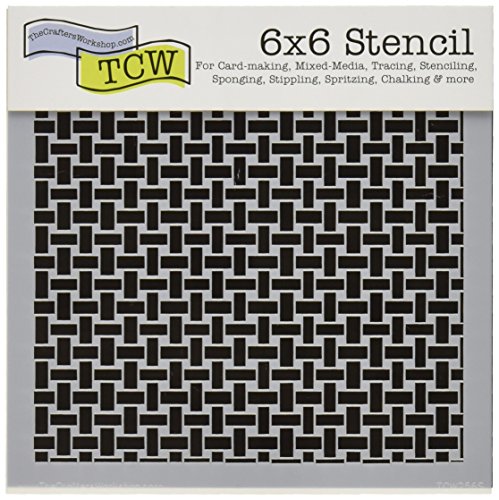 Crafters Workshop Templates 6-Inchx6-Inch-Basketweave