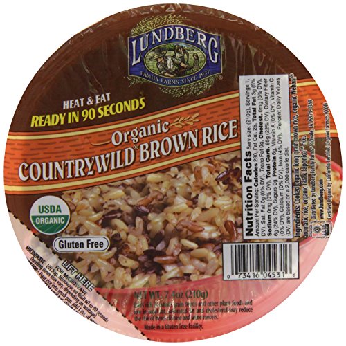 Lundberg Heat and Eat Bowl, Countrywild Brown Rice, 7.4 Ounce (Pack of 6)