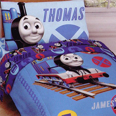 Thomas Train Railroad Crossing Toddler Bedding Set