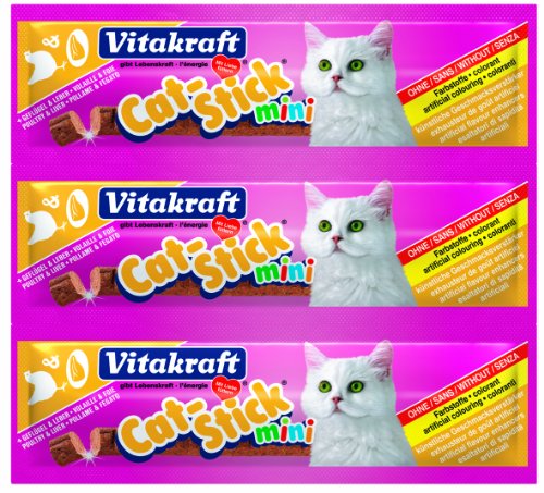 Vitakraft Cat Stick Mini Poultry and Liver 18 g (Pack of 20)