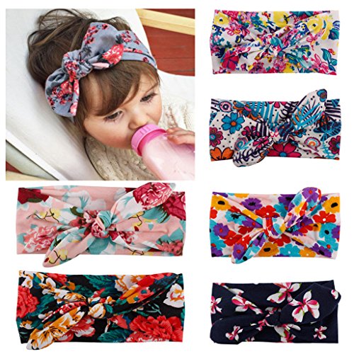 Quest Sweet® Baby Girl Newest Turban Headband Girl's Soft Headbands with Bows