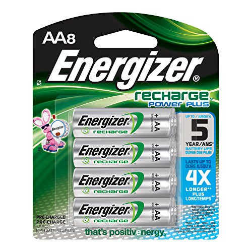 Energizer Power Plus NiMH AA Rechargeable Batteries, 8 Count