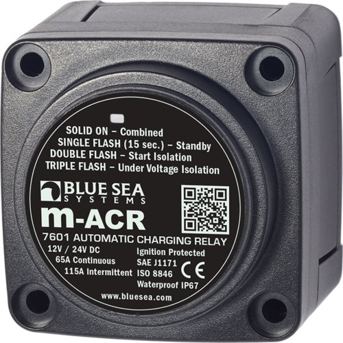 Blue Sea Systems m-Series Automatic 12/24V DC 65A Charging Relay