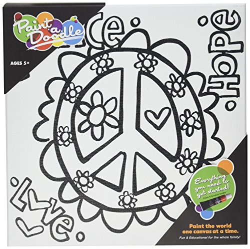 PaintaDoodle 12 x 12 Peace Sign Painting Kit