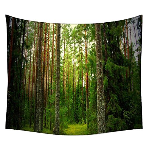Snoogg Wooden Trees Used Wall Hanging Indian Mandala Tapestry Decorative Dorm Tapestry Wall Hanging Beach Picnic Sheet Hippie Tapestry Wall Tapestries , Bohemian Tapestries