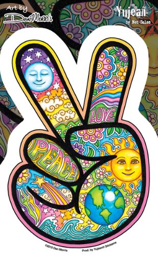 Dan Morris - Peace Fingers - Sticker / Decal