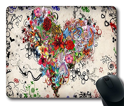 Schoolsupplies heart Top Game Mouse Pad PC Computer Gaming Mousepad Fabric + Rubber Material in 220mm*180mm*3mm