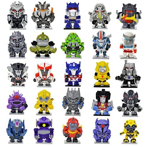 Transformers Collectible Figurines Series 1, Includes Collector's Base. 4 Pack
