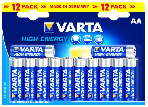 Varta High Energy AA Batteries - 12-Pack