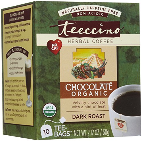 Teeccino Caffeine Free Herbal Coffee - Chocolate - 10 ct