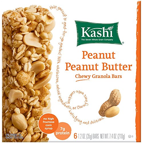 Kashi TLC Chewy Granola Bar, Peanut Peanut Butter 6 ea (Pack of 4)