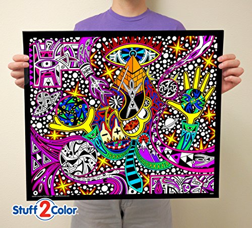 Twisted Logic - Giant Fuzzy Velvet Coloring Poster