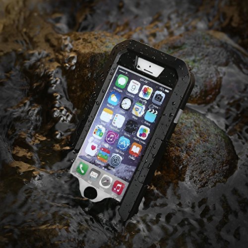 Iselector iPhone 6 4.7 '' Waterproof Case, Water Resistant Shock / Snow / Dirt Proof Sports Armband Best for Sport Running / Hiking / Swimming (Black)