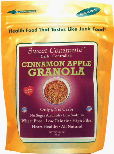 Dixie Carb Counters Sweet Commute Carb Controlled Cinnamon Apple Granola - No Sugar Alcohols!