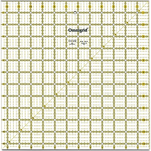Omnigrid 12-1/2-Inch-by-12-1/2-Inch Quilter's Square